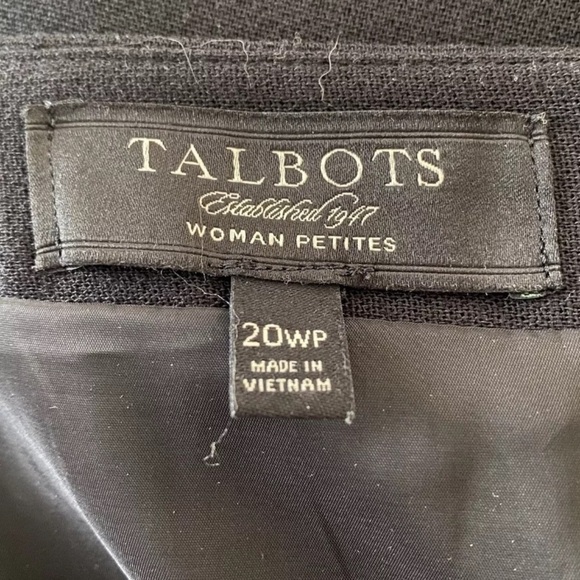 Talbots Black Crepe Pencil Skirt Career Womens Size 20WP (1373) - Picture 4 of 5